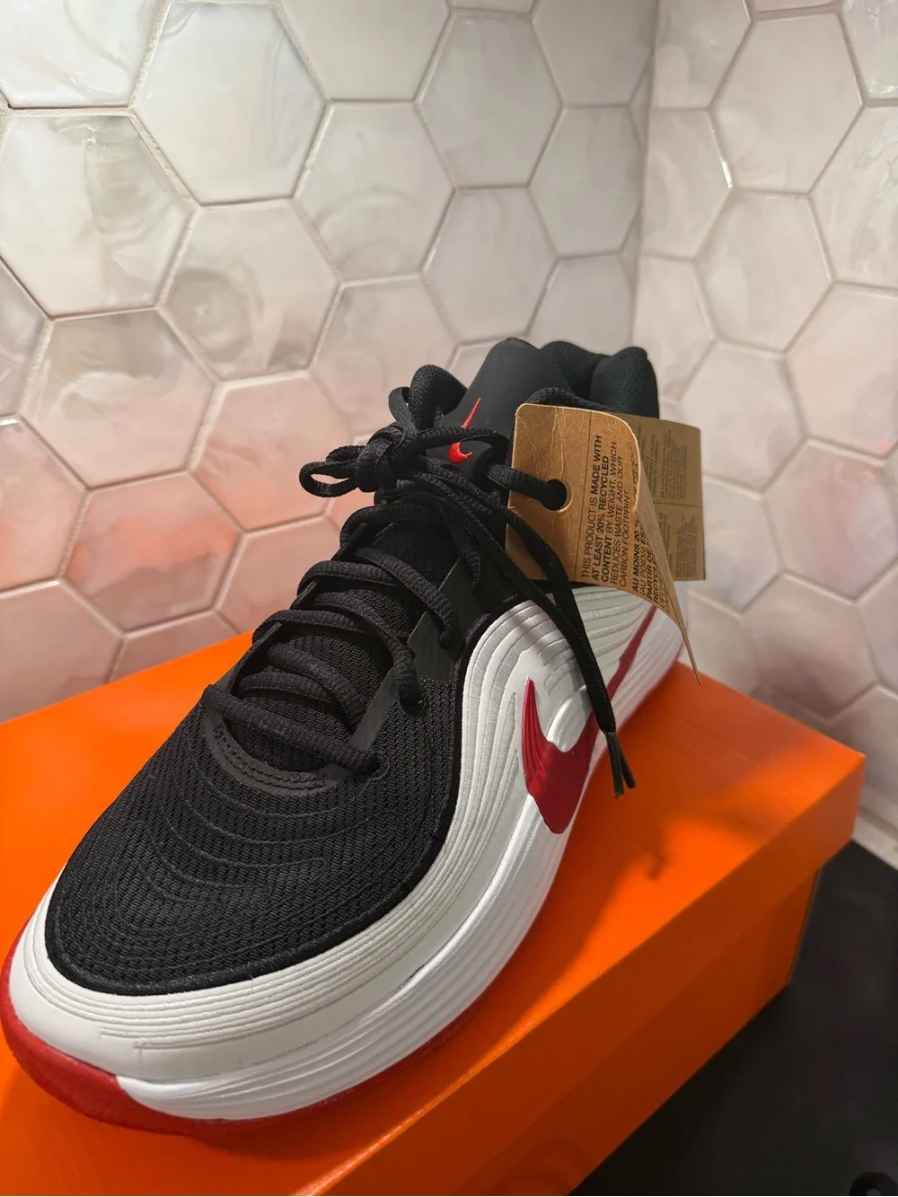 Size 12 - Nike Precision 8 MID Black/White/University Red